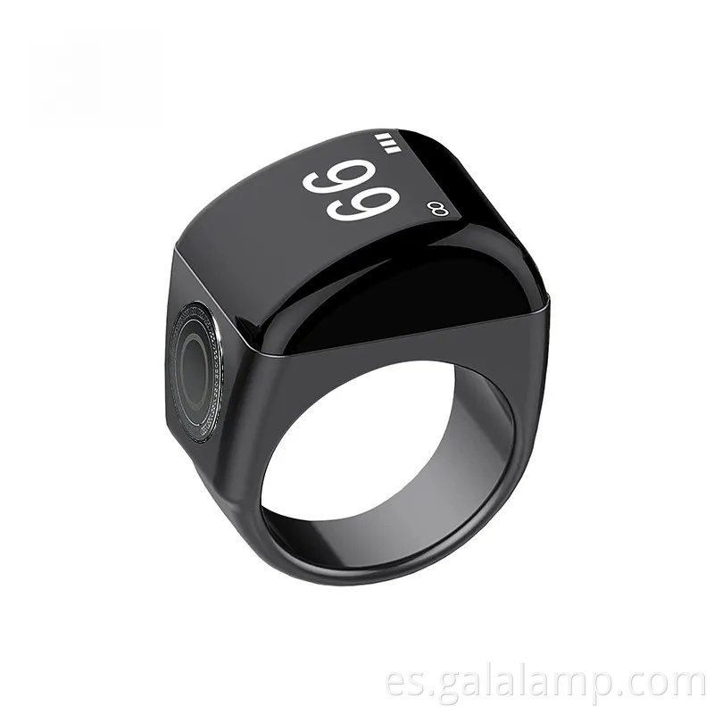 Rings Tasbih de Tasbih inteligente: mostrador de oración impermeable con pantalla OLED